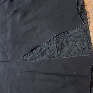 Valentino Roma black skirt with lace inserts